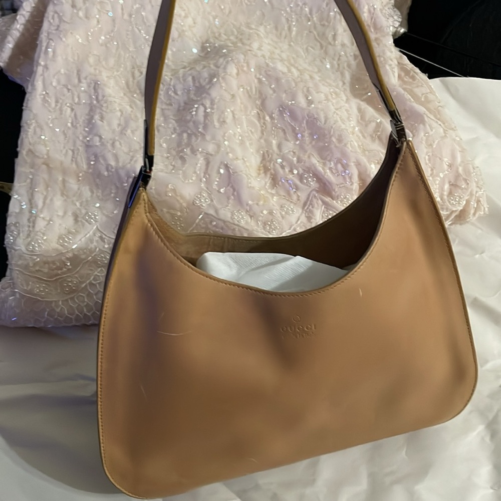 Gucci tan hobo shoulder bag